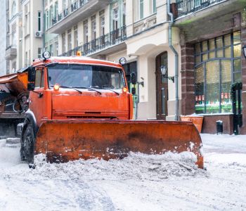 Odśnieżanie dróg w Sołectwie Łężyce